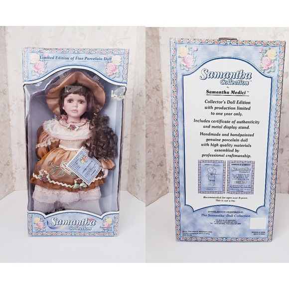 SAMANTHA MEDICI 2005 16" FINE PORCELAIN DOLL LIMITED EDITION WITH COA NEW IN BOX - Picture 3 of 4